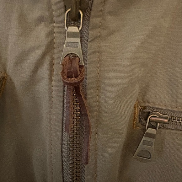 RALPH LAUREN | Olive Utility Field Jacket Belted Waist multiple Pockets, medium - Picture 11 of 11